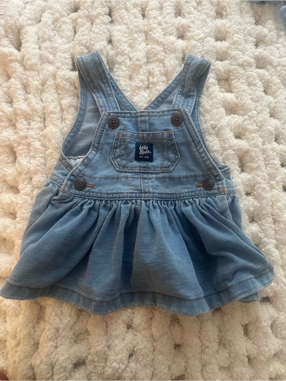 Baby Light Blue Denim Overall Dress